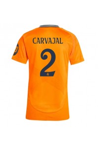 Real Madrid Daniel Carvajal #2 Voetbaltruitje Uit tenue Dames 2024-25 Korte Mouw